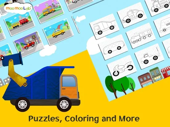 تصاویر Car and Truck-Kids Puzzle Game iPad 