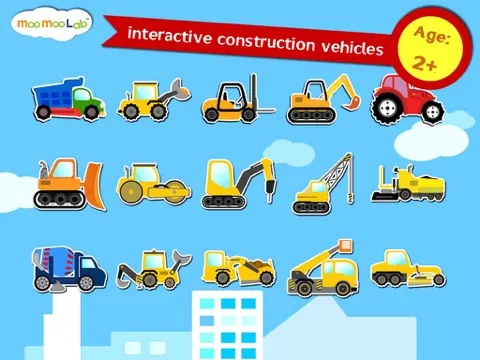 ภาพหน้าจอของ Construction Vehicles - Digger, Loader Puzzles, Games and Coloring Activities for Toddlers and Preschool Kids iPad 