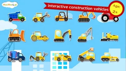 ภาพหน้าจอของ Construction Vehicles - Digger, Loader Puzzles, Games and Coloring Activities for Toddlers and Preschool Kids