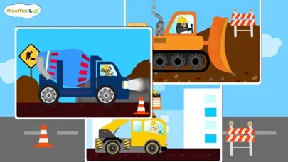 ภาพหน้าจอของ Construction Vehicles - Digger, Loader Puzzles, Games and Coloring Activities for Toddlers and Preschool Kids