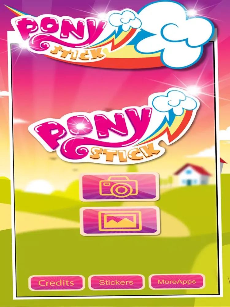 Manga & Anime Sticker Camera Pony "Photo Booth Dress Up in Style For Rainbow" iPad  Screenshots