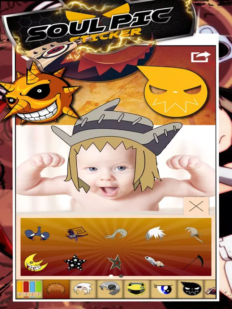 Manga & Anime Soul Pic Sticker Camera : Photo Booth Super Dress Up For Hero Style iPad  سکرین شاٹس