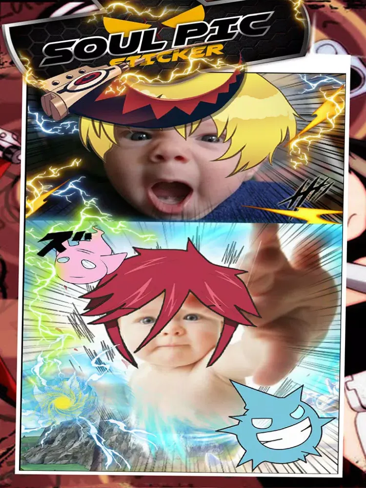 Manga & Anime Soul Pic Sticker Camera : Photo Booth Super Dress Up For Hero Style iPad  سکرین شاٹس