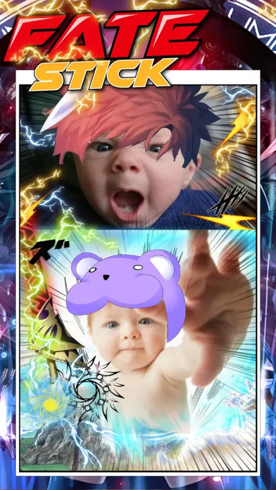 Capturas de pantalla de Manga & Anime Fate Sticker Camera : My Cute Fashion Dressup For Teens Edition