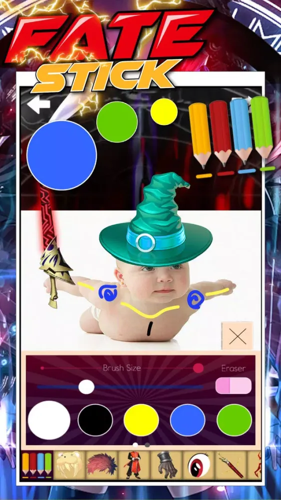 Capturas de pantalla de Manga & Anime Fate Sticker Camera : My Cute Fashion Dressup For Teens Edition