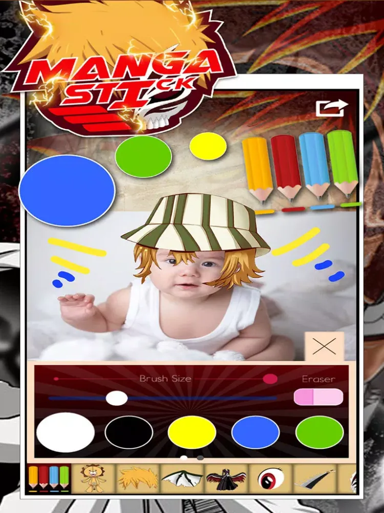 صور Saiyan & Anime Manga Sticker Camera : Saint Photo BoothDress Up Of Style iPad 