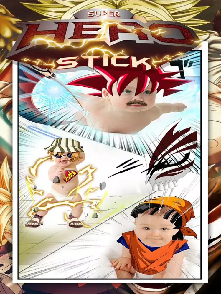 صور Anime & Manga All Super Star Hero Stick Photo Dress Camera iPad 