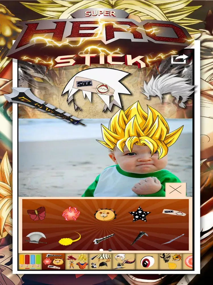 صور Anime & Manga All Super Star Hero Stick Photo Dress Camera iPad 