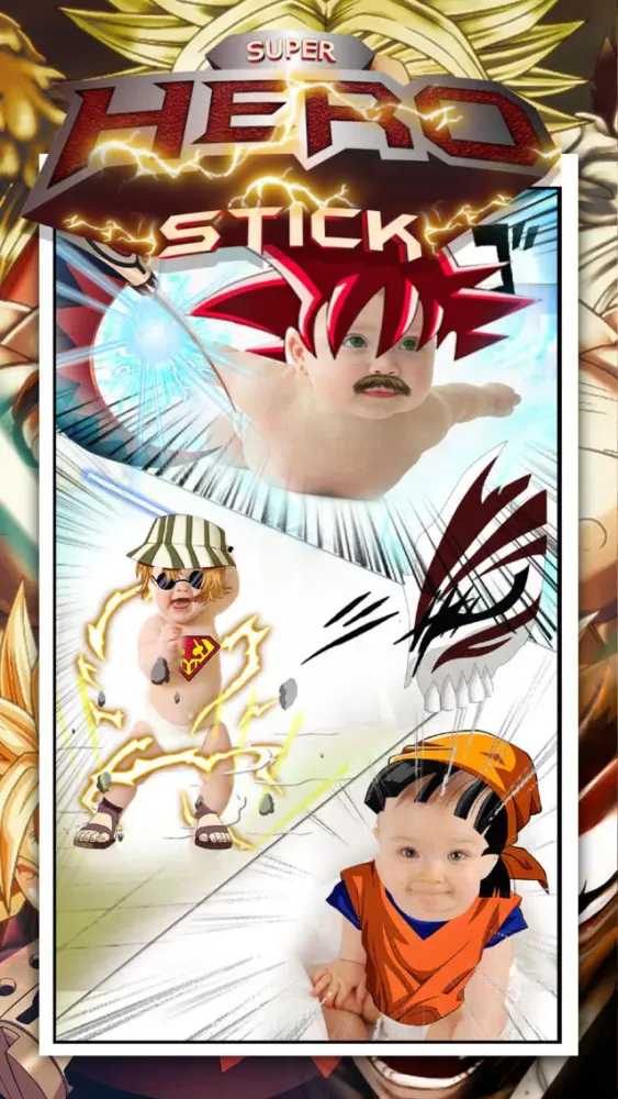 صور Anime & Manga All Super Star Hero Stick Photo Dress Camera