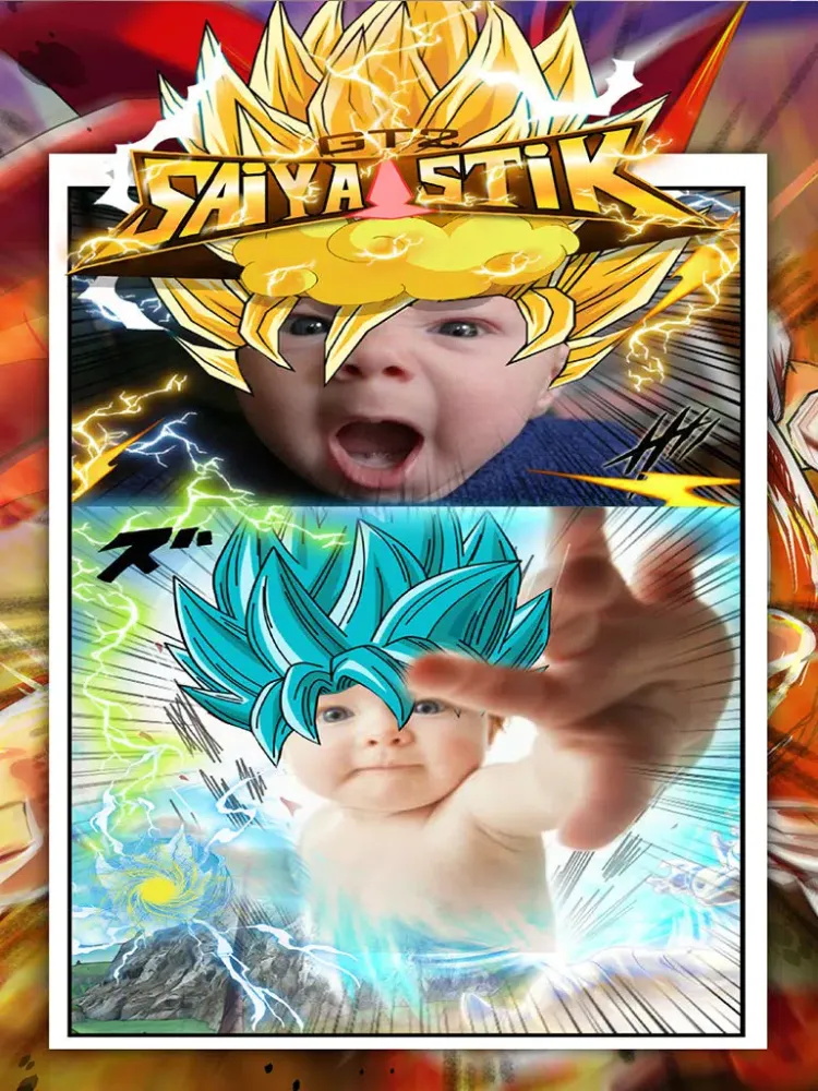 Capturas de tela do Anime & Manga Goku Saiyan Sticker Camera iPad 
