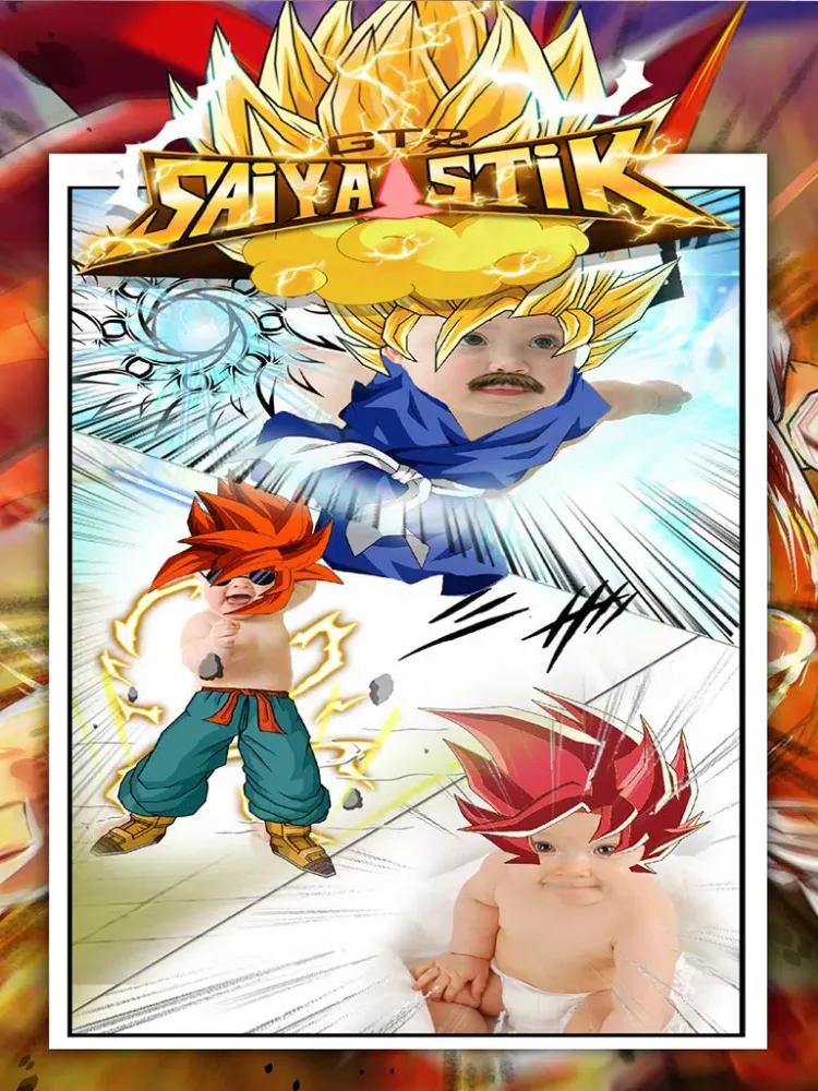 Capturas de tela do Anime & Manga Goku Saiyan Sticker Camera iPad 