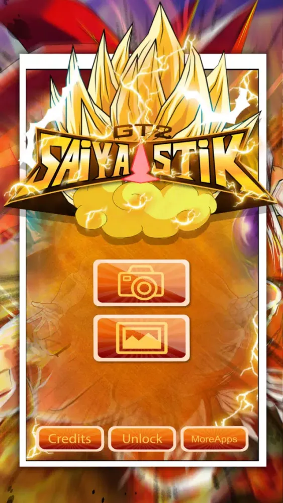 Capturas de tela do Anime & Manga Goku Saiyan Sticker Camera