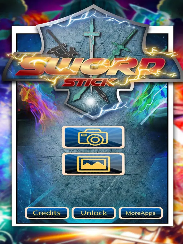 Manga & Anime Super Sword Art Sticker Camera iPad  سکرین شاٹس