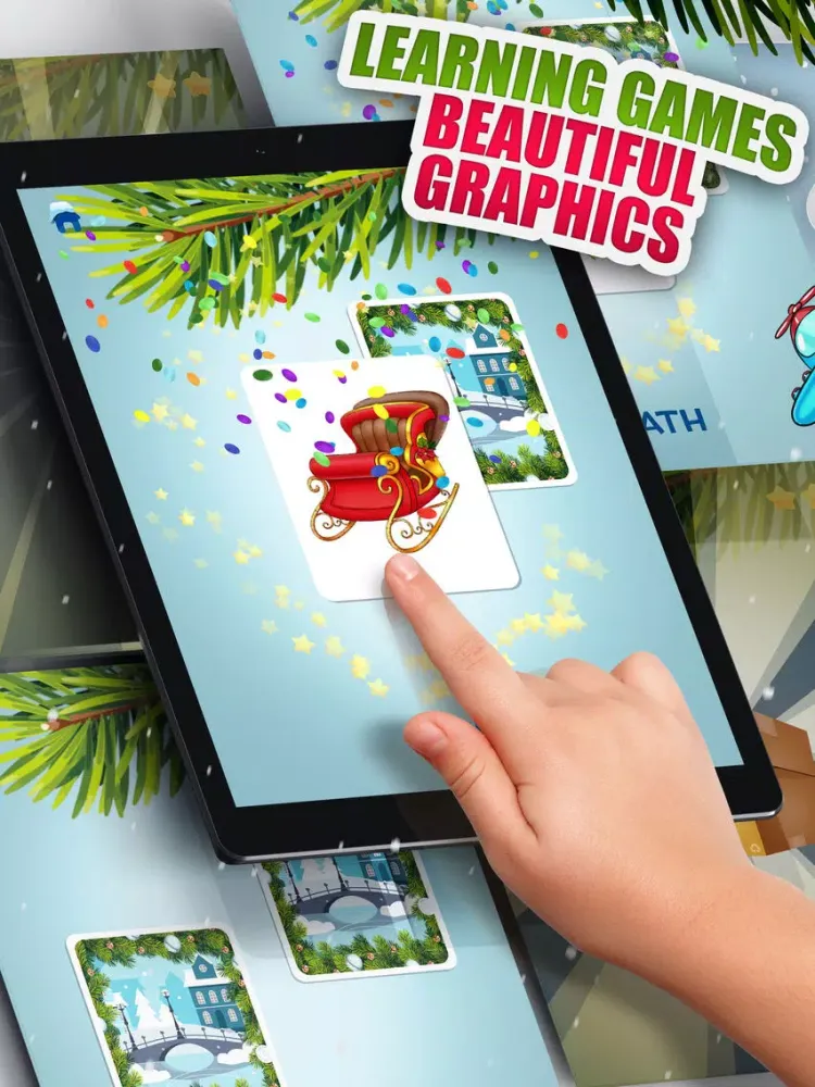 Moona Puzzles Christmas Music, Games for Kids Free iPad  Screenshots