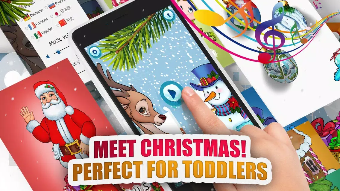 Moona Puzzles Christmas Music, Games for Kids Free Screenshots