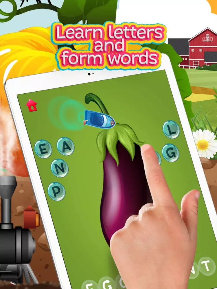 Moona Vegetable: Learning Games for Toddler, Kids iPad  スクリーンショット