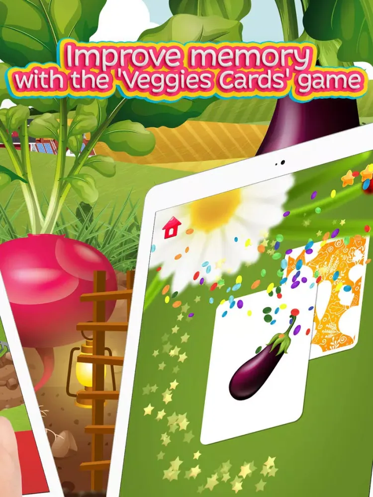 Moona Vegetable: Learning Games for Toddler, Kids iPad  スクリーンショット