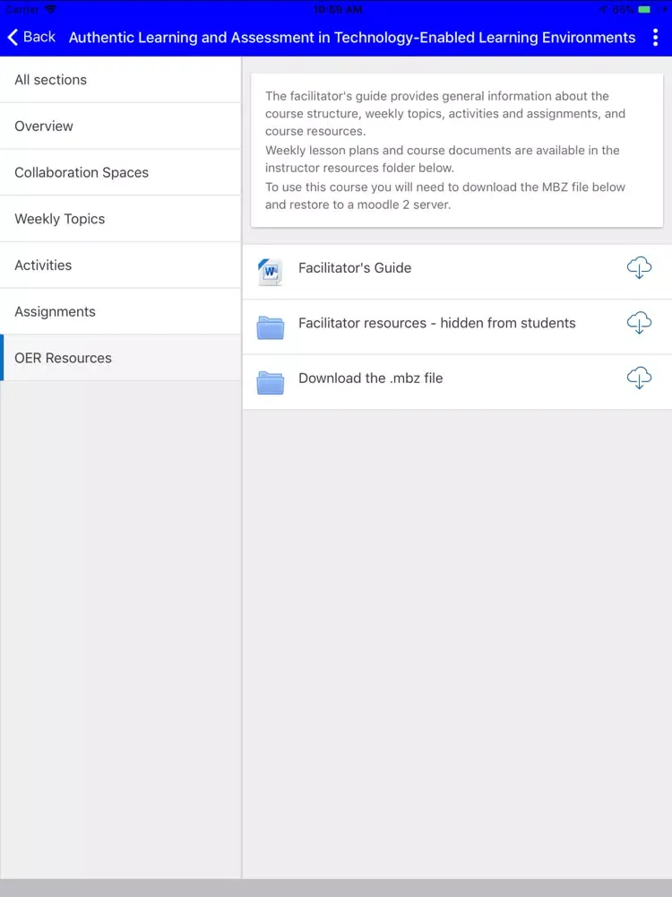 Ảnh chụp màn hình của Moonami Mobile iPad 
