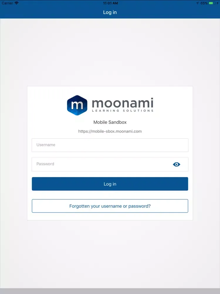 Ảnh chụp màn hình của Moonami Mobile iPad 
