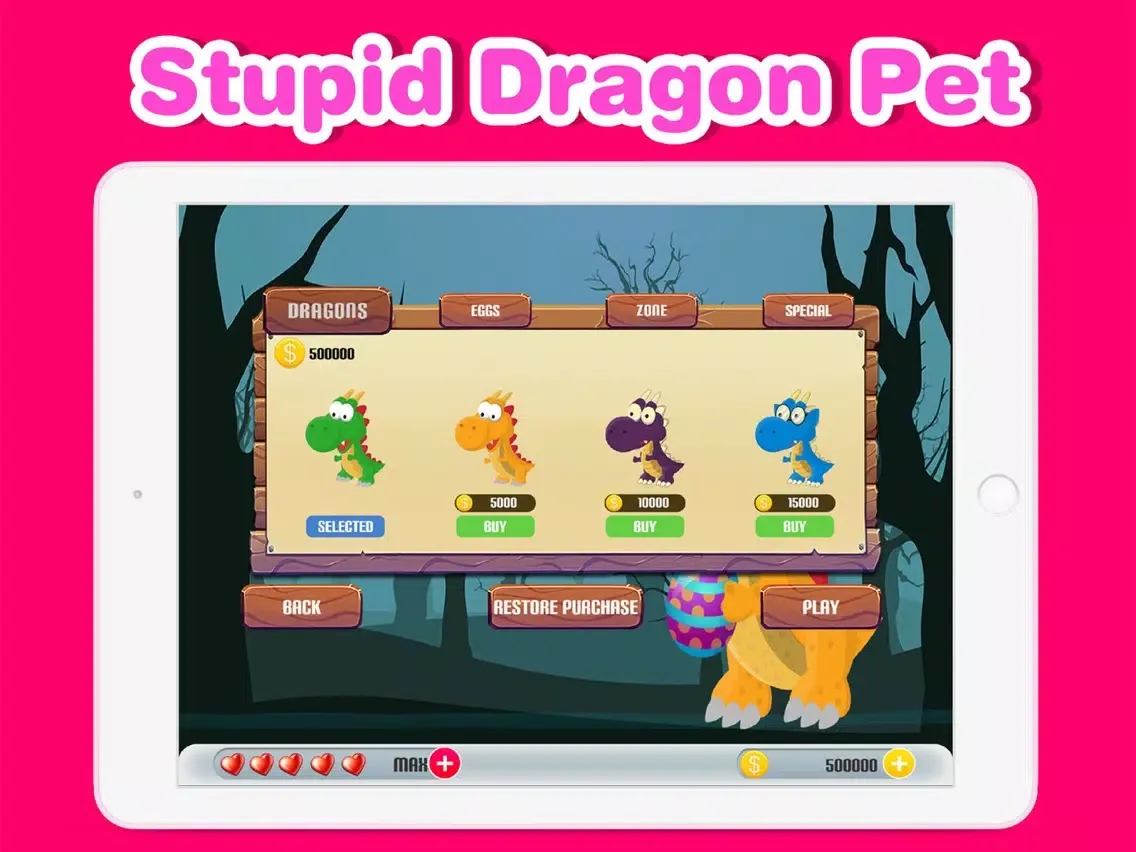 Zrzuty ekranu Stupid Dragon Pet iPad 