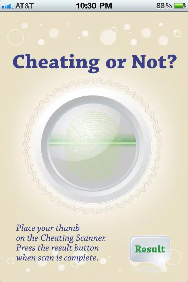 Captures d'écran de Cheating Test