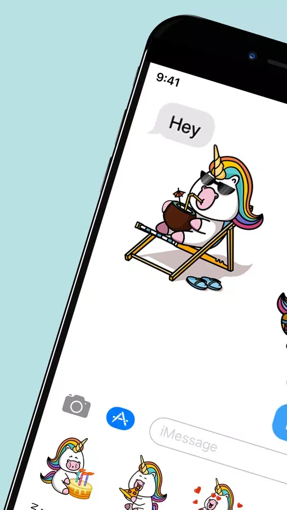 Capturas de tela do Cute Unicorn - Sticker Pack