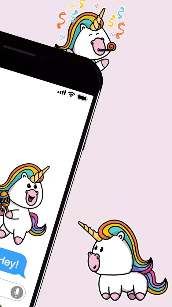 Capturas de tela do Cute Unicorn - Sticker Pack