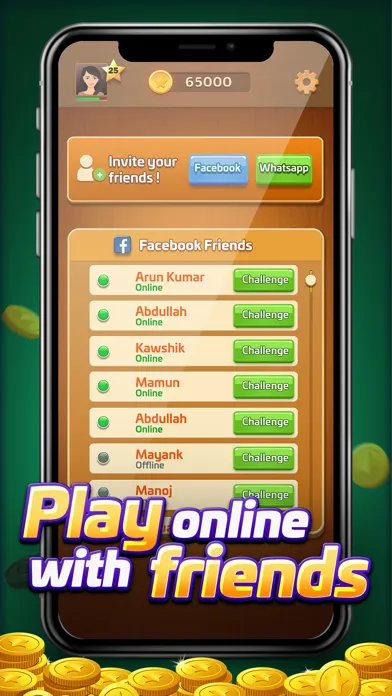 ภาพหน้าจอของ Carrom Gold : Game of Friends