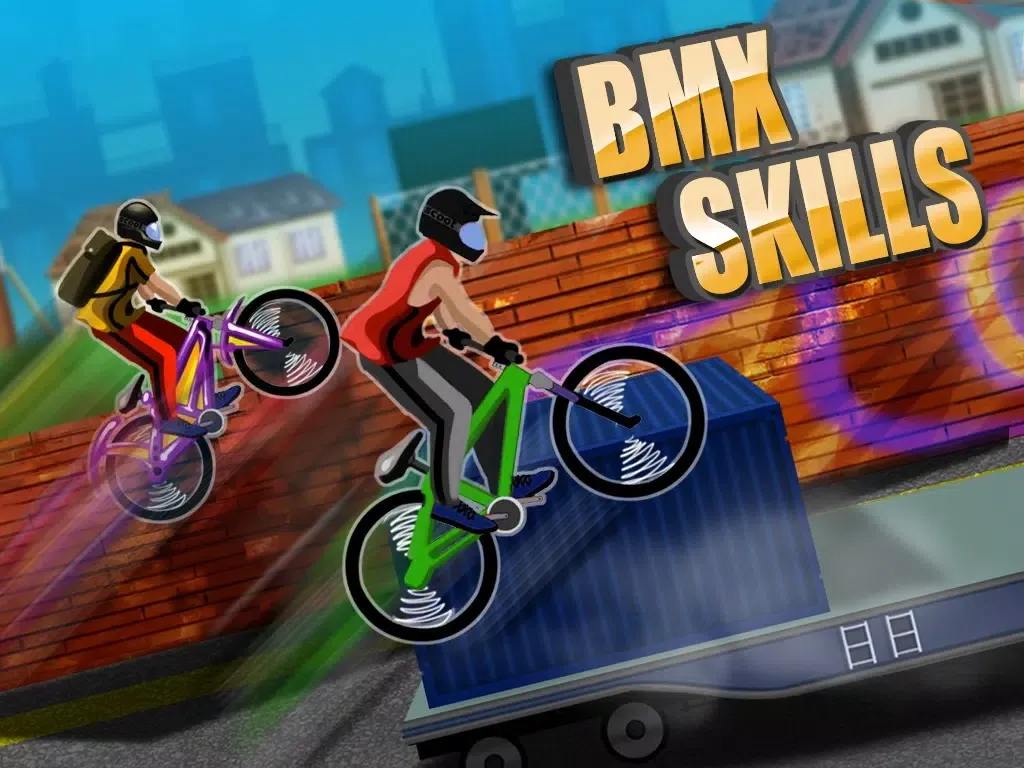 Screenshot di BMX Skills - Crazy Stunts On Mountain Bike (Free Game) iPad 