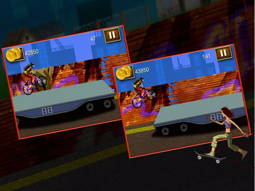 Screenshot di BMX Skills - Crazy Stunts On Mountain Bike (Free Game) iPad 