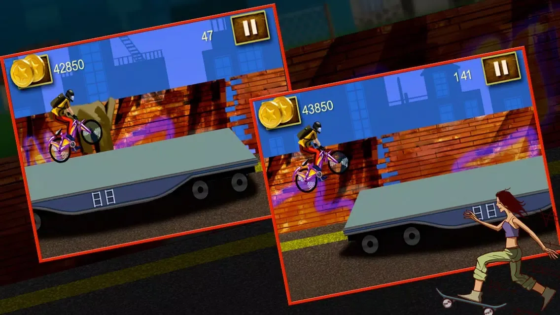 Screenshot di BMX Skills - Crazy Stunts On Mountain Bike (Free Game)