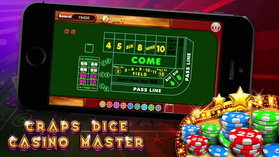 Craps Dice Casino Master - Deluxe Rolling Dices Strategy Game স্ক্রিনশট