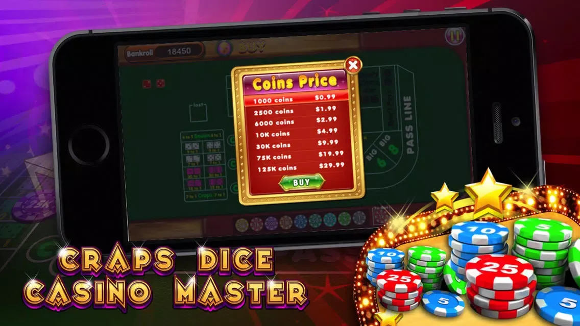 Craps Dice Casino Master - Deluxe Rolling Dices Strategy Game স্ক্রিনশট