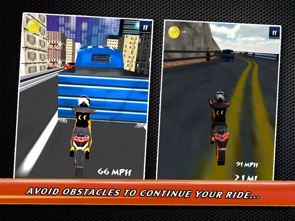 Ảnh chụp màn hình của Crash Rider 2 - Turbo Bike in Nitro Mayhem Racing iPad 