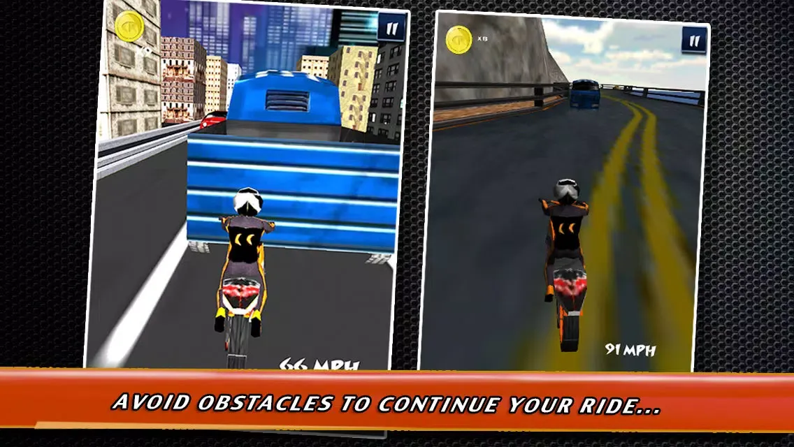 Ảnh chụp màn hình của Crash Rider 2 - Turbo Bike in Nitro Mayhem Racing