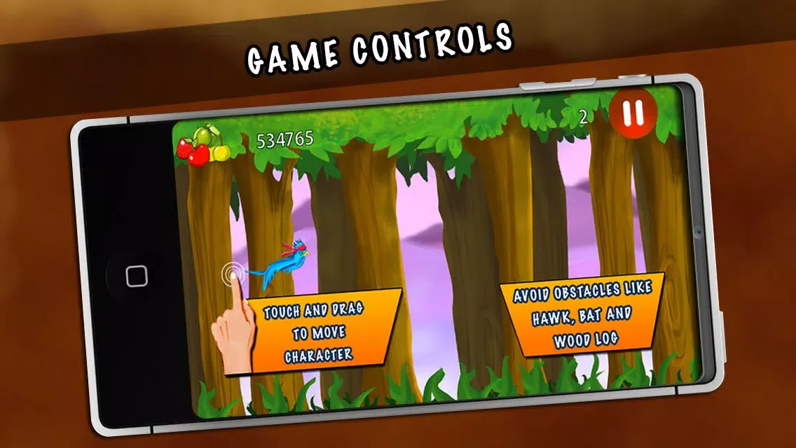 Hungry Flock: Tiny Ninja Birds Flaps Wings To Eat Little Juicy Fruit (Free Game) スクリーンショット