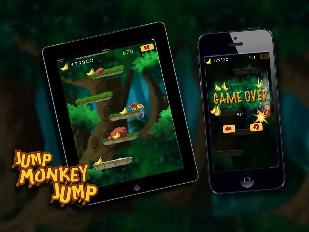 Jump Monkey Jump iPad  Ekran Görüntüleri