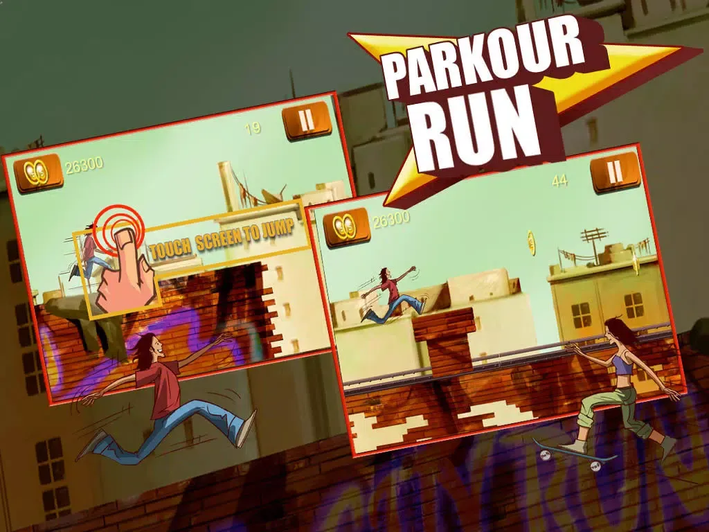 Parkour Run - Grim Oz Freestyle Rooftop Running (Free Game) iPad  Screenshots
