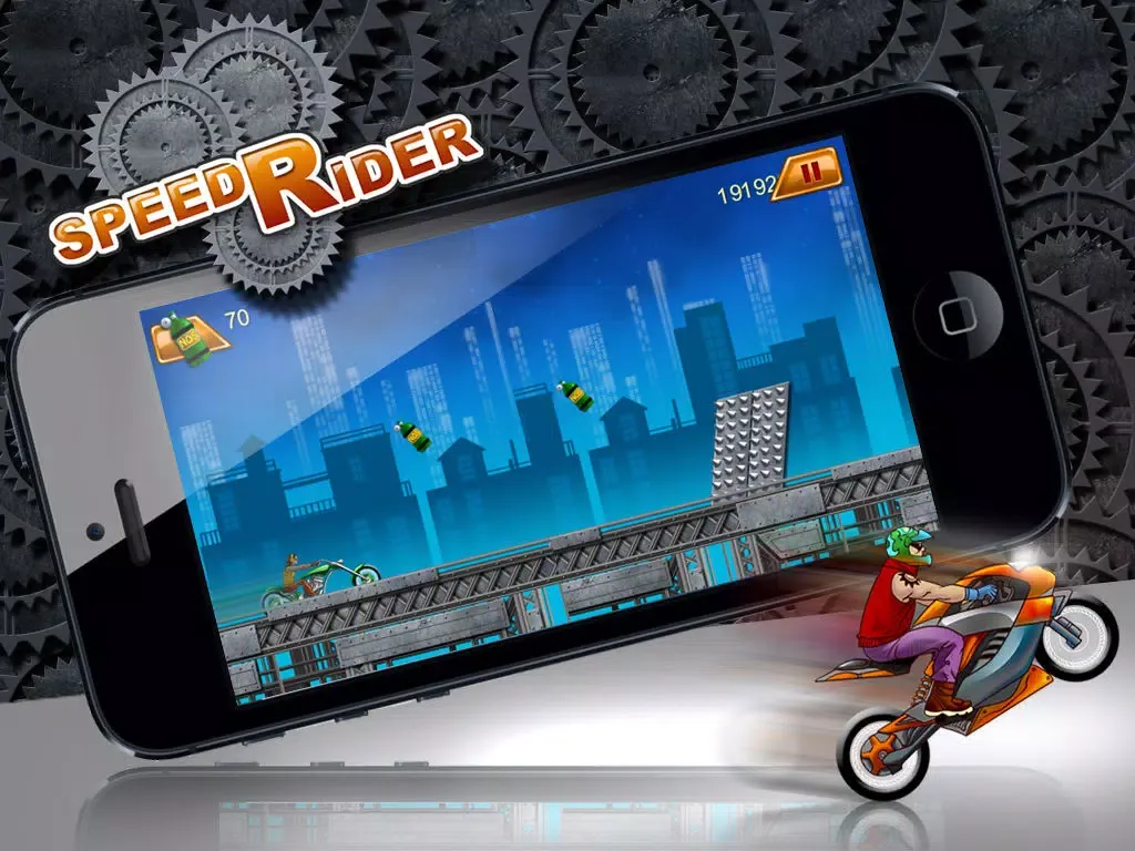 Speed Rider - Nitro Fueled Crazy Bike Stuntman (Free Game) iPad 应用截图