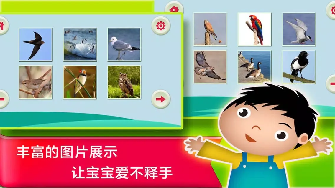 Captures d'écran de 鸟儿的童年汉字早教- 教育学前班孩子的认字游戏