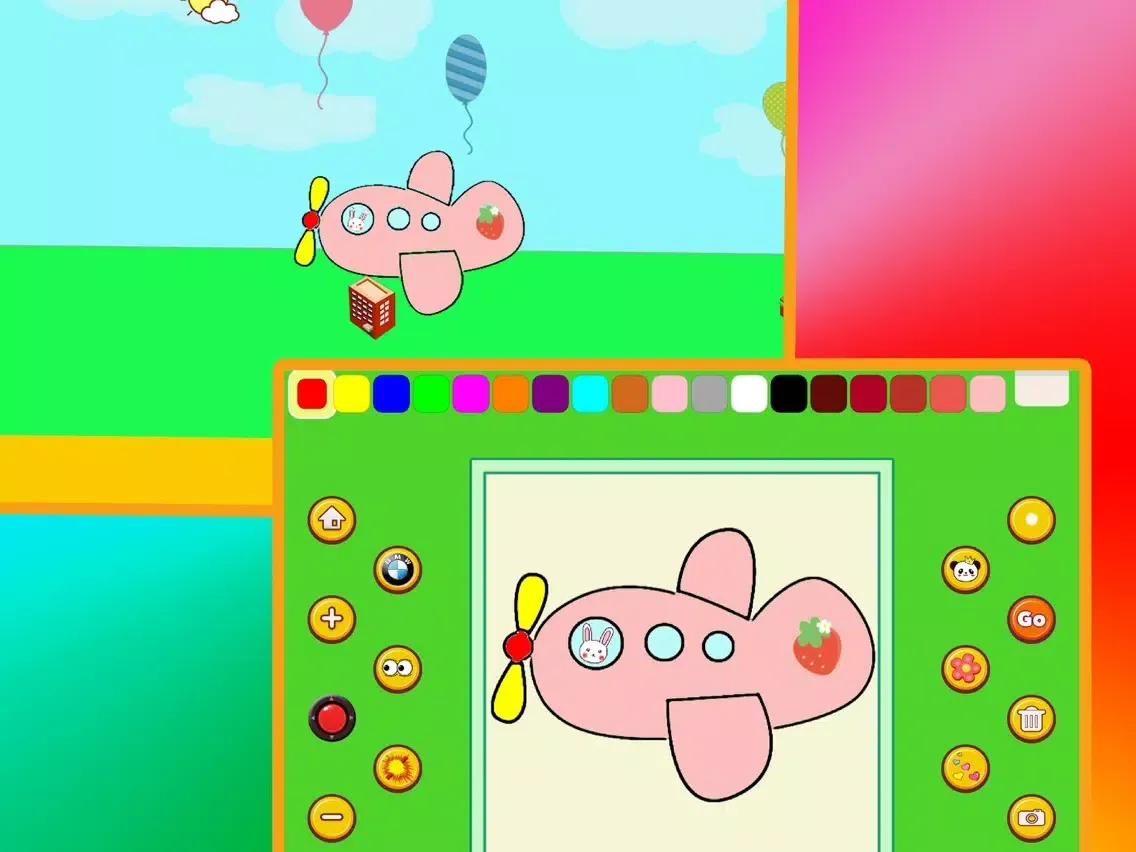 Panda Cars Coloring App iPad  Ekran Görüntüleri
