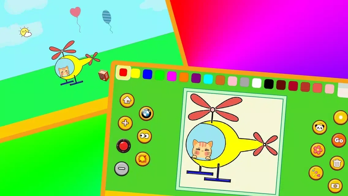Panda Cars Coloring App Ekran Görüntüleri