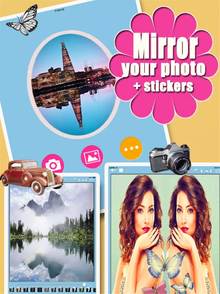 Capturas de tela do Super Mirror Camera - Selfie Cam & Sticker Editor iPad 