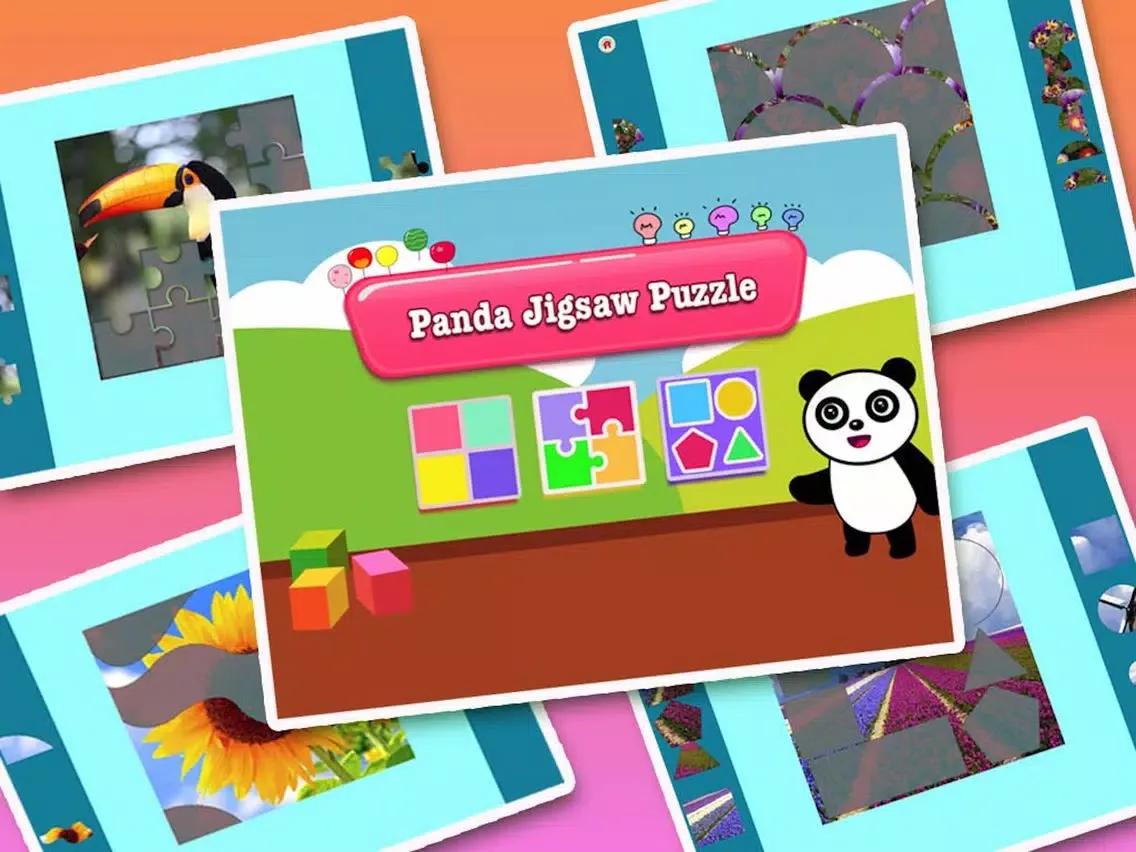 ภาพหน้าจอของ Panda jigsaw puzzles iPad 