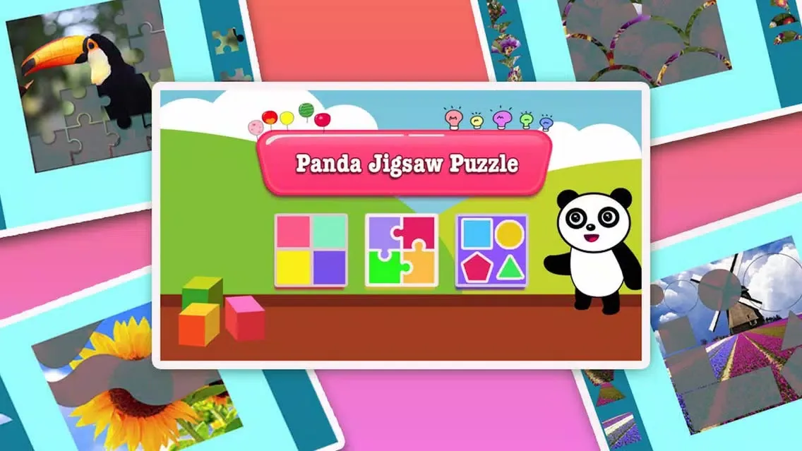 ภาพหน้าจอของ Panda jigsaw puzzles