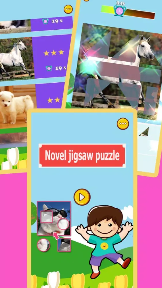 Ảnh chụp màn hình của Animal Jigsaw Puzzle Game 123