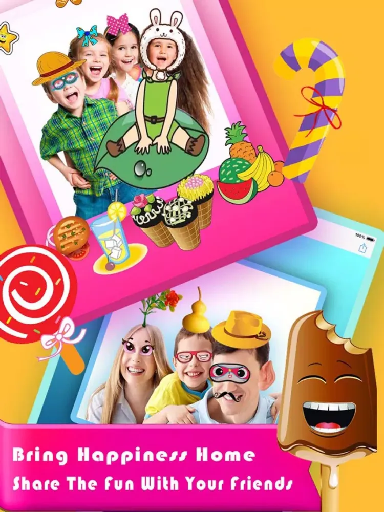 Скриншоты All Powerful Sticker Camera iPad 