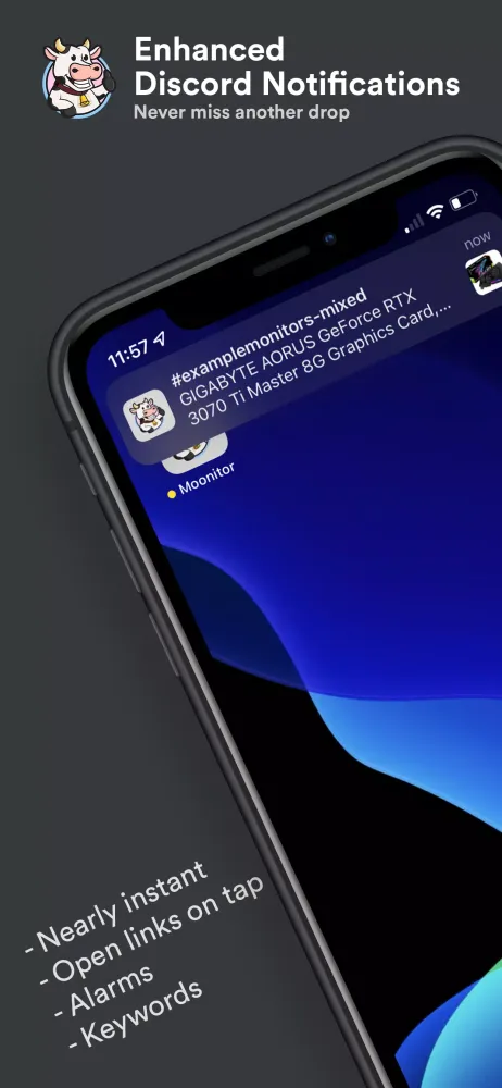 Capturas de pantalla de Moonitor Notifications