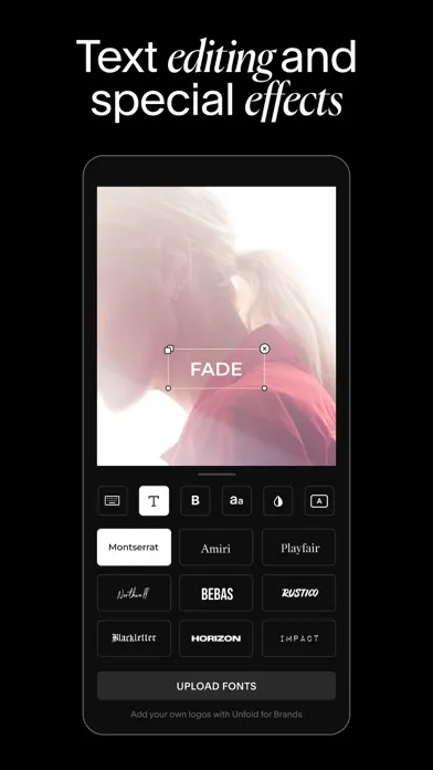 Unfold: Video & Photo Editor سکرین شاٹس