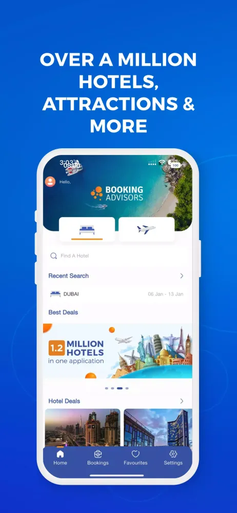 Tangkapan skrin Booking Advisors